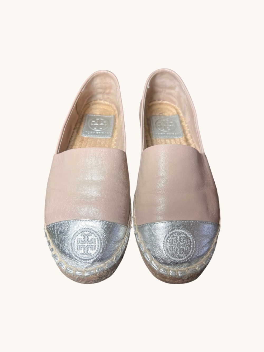 TORY BURCH COLOR BLOCK ESPADRILLES SIZE 5